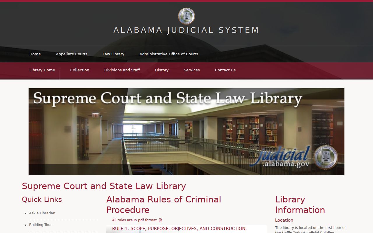 Alabama court rules index affecting Oxford warrant records
